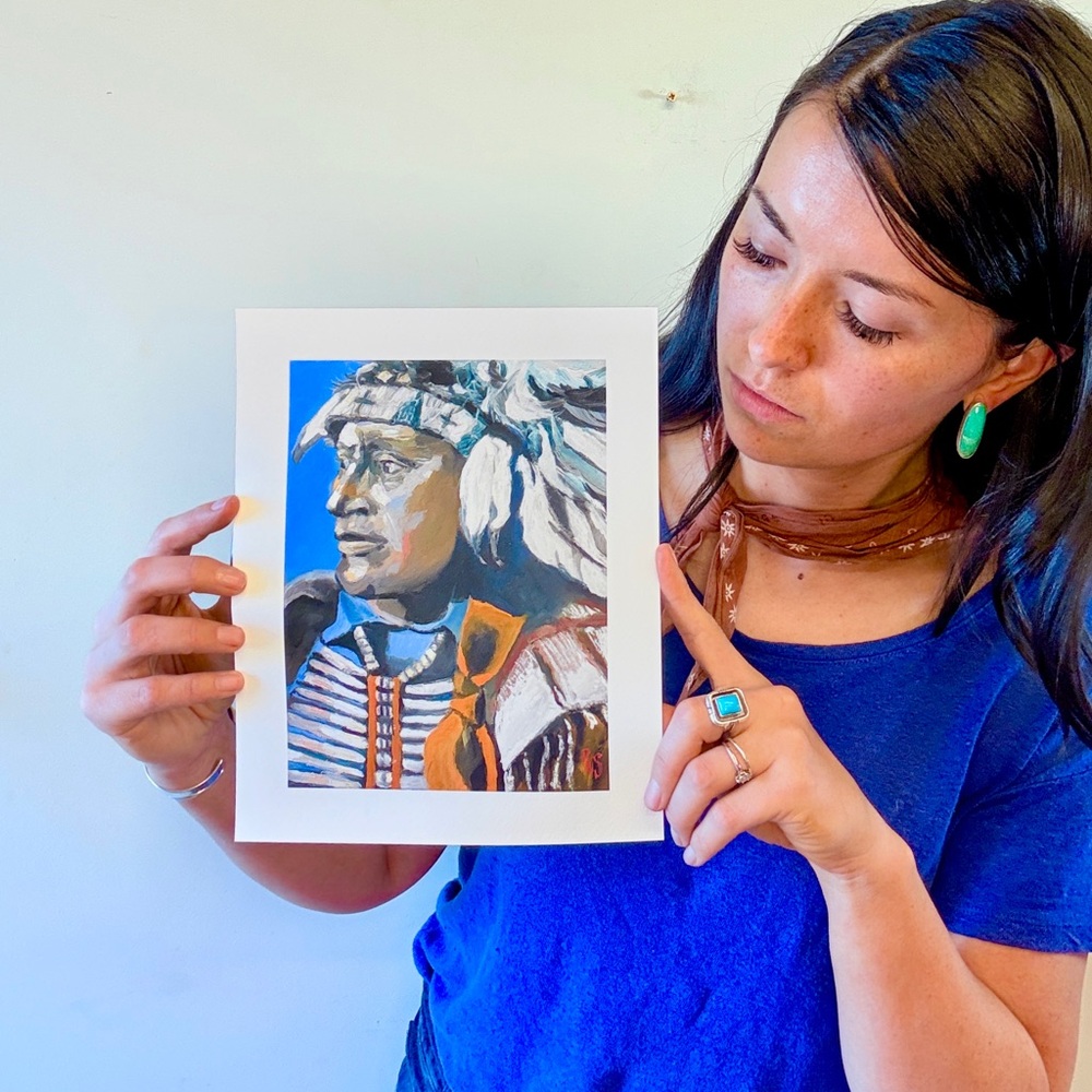 Native American Portrait Art Print